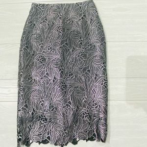 White House Black Market Lace Pencil Skirt